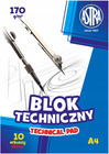 Blok techniczny A4 biały dla dzieci