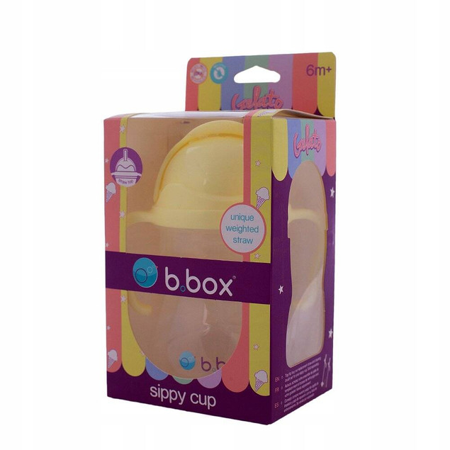 b.box Bidon ze słomką Gelato Banana Split 6 m+ 240 ml