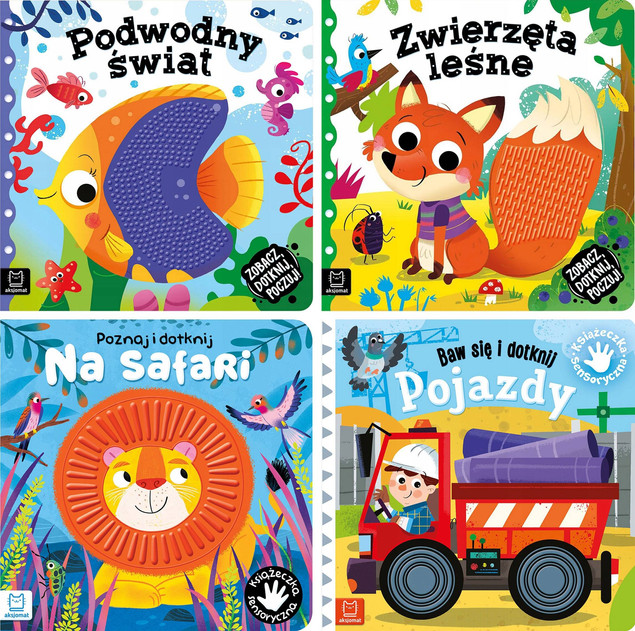 4X KSIĄŻECZKI SENSORYCZNE 