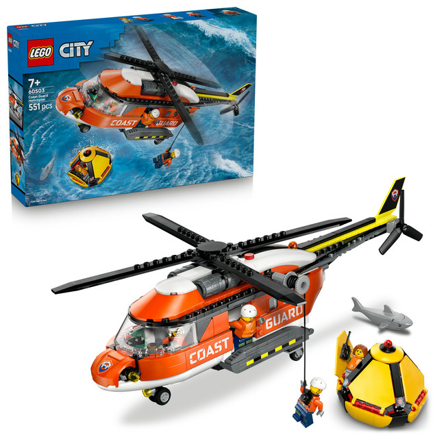 LEGO City 60503 Helikopter Straży Przybrzeżnej 7+ (551 el.)