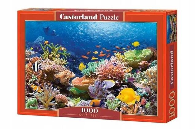 Puzzle 1000 Układanka RAFA KORALOWA Rybki Płaszczka Manta Morze 9+ Castor