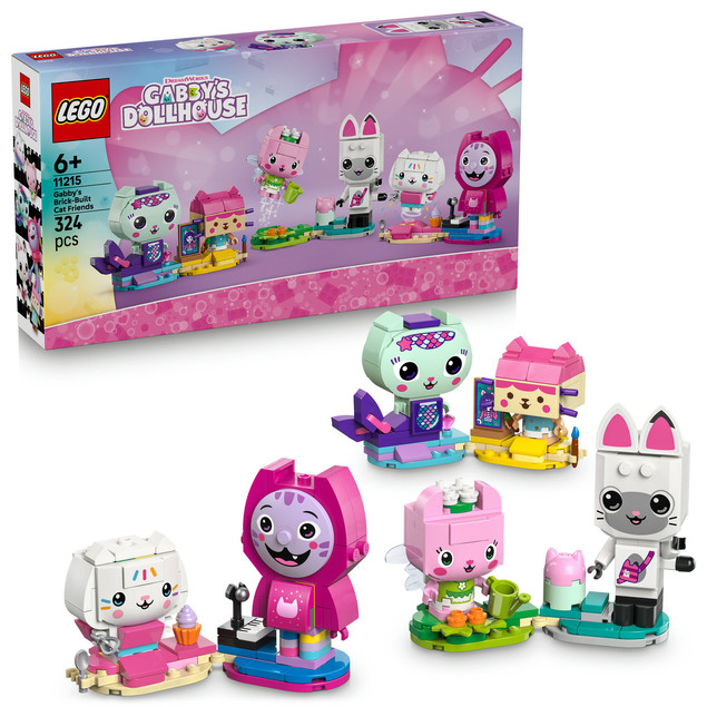 LEGO 11215 Gabby's Dollhouse – Koci Przyjaciele Gabi, 324 elementy