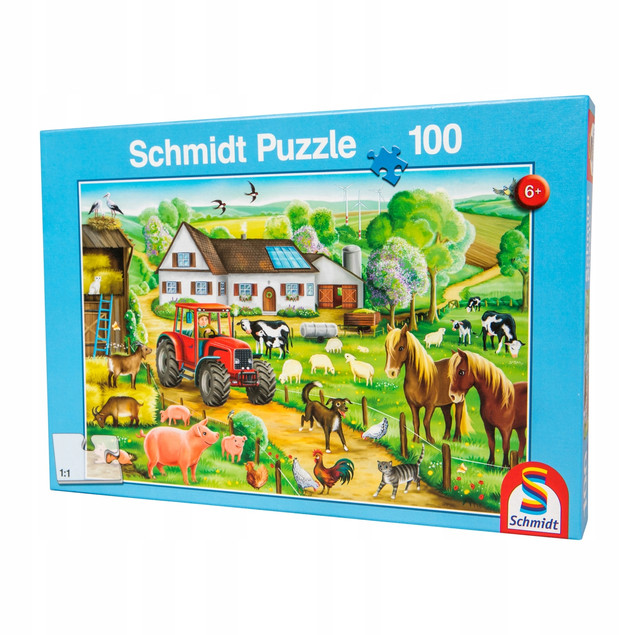 Puzzle Schmidt Spiele 100 elementów Wesołe Gospodarstwo G3