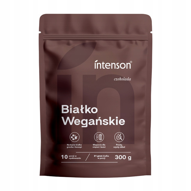 Odżywka białkowa białko wegańskie Intenson proszek 300 g smak czekoladowy