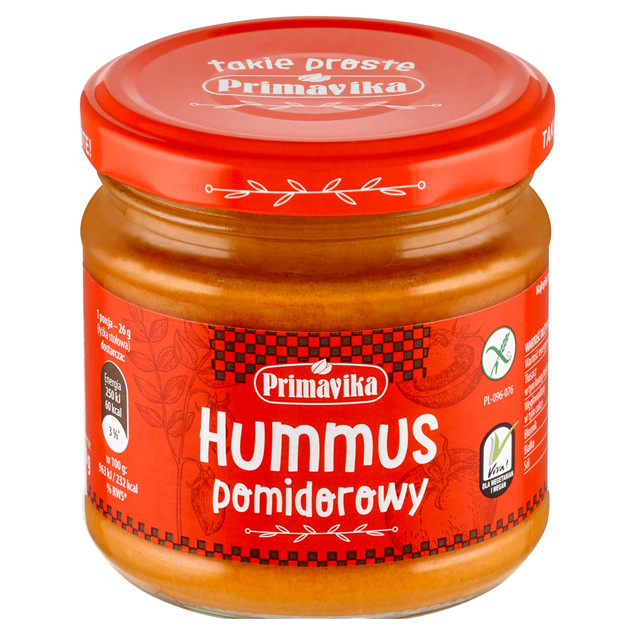 Hummus Pomidorowy Bezglutenowy Primavika 160 g
