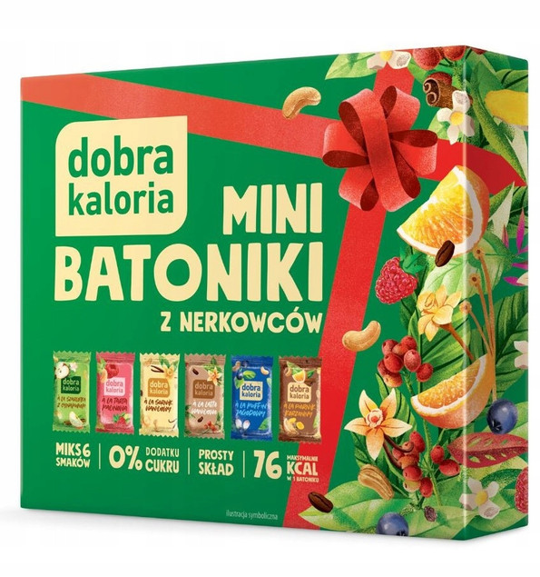 Zestaw DOBRA KALORIA Mini Batoniki Mix 6 Smaków Bez Cukru Fit Zdrowy 102g