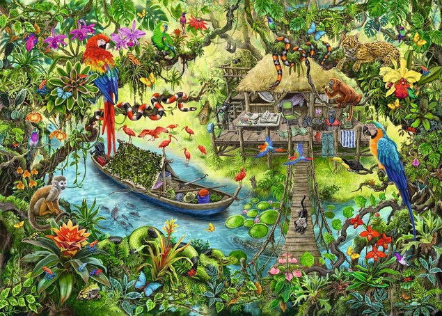 PUZZLE 368 EXIT WYPRAWA DO DŻUNGLI, RAVENSBURGER