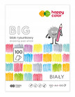 Blok Rysunkowy BIAŁY Szkolny A4 100g 100 Kartek Happy Color
