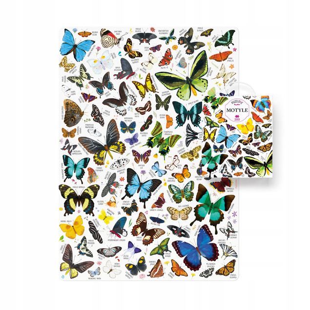 Puzzlove CzuCzu Puzzle MOTYLE 200 elementów dla dzieci 7+ lat Edukacyjne