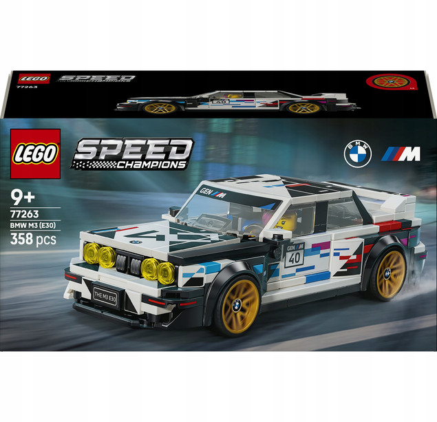 LEGO Speed Champions 77263 BMW M3 (E30) – replika 358 el.