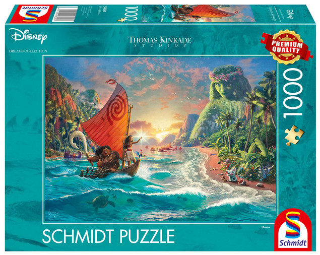 Schmidt Puzzle 1000 Thomas Kinkade Vaiana Skarb Oceanu