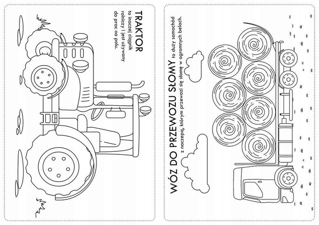 Kolorowanka Pojazdy Na Wsi + Naklejki BooksAndFun