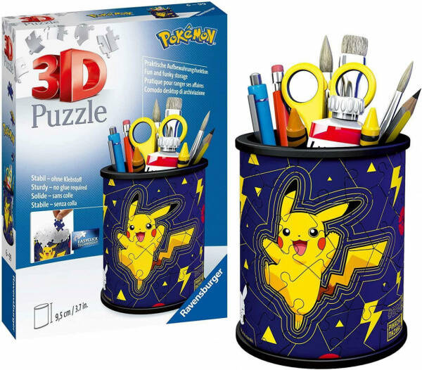 PUZZLE 3D POKEMON POJEMNIK NA PRZYBORY PIKACHU