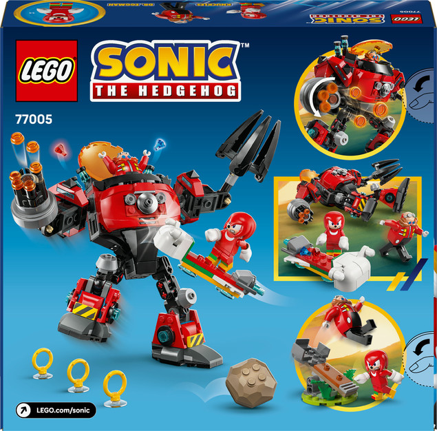 Klocki LEGO Sonic 77005 Knuckles kontra Dr. Eggman Mech Ruchomy Kokpit 8+