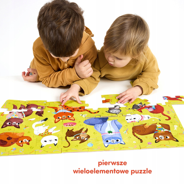 Puzzle Miau KOTKI Koty Kot Dla Dzieci 3+ CzuCzu