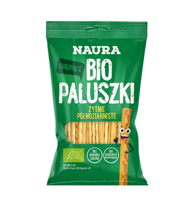 ZESTAW 2 SZTUK Naura Paluszki Żytnie Pełnoziarniste Bio 45G