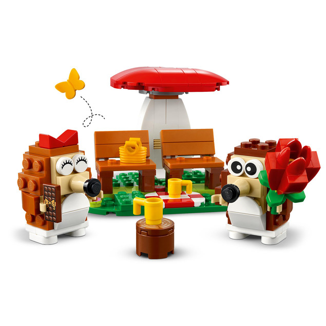 LEGO Ikony 40711 Jeżowy Piknik - Uroczy Zestaw Klocków 166 El.