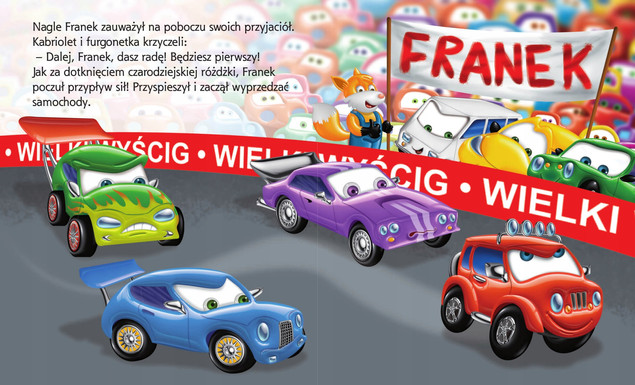 Samochodzik Franek. Wielki wyścig - Książka Elżbieta Wójcik z zagadkami
