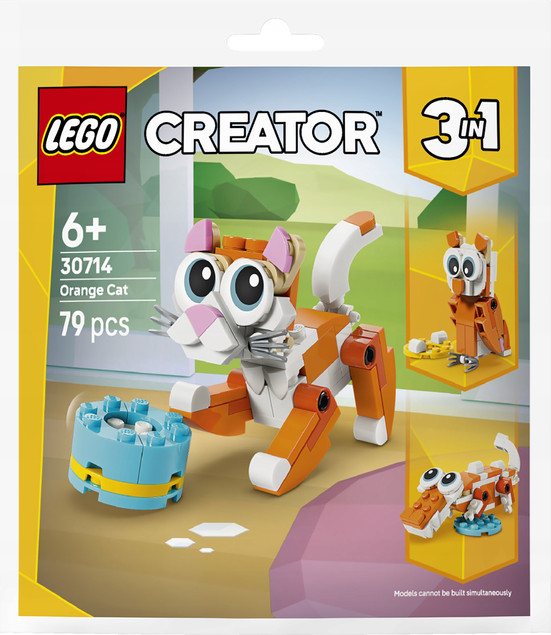 Zestaw klocków LEGO Creator Rudy Kot 3w1 79 elementów (30714)