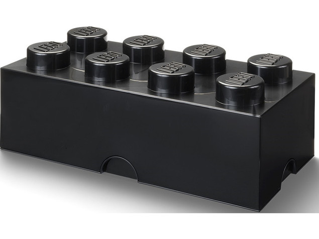 Pojemnik LEGO Storage Brick 8 Czarny (50x25x18cm) 40041733
