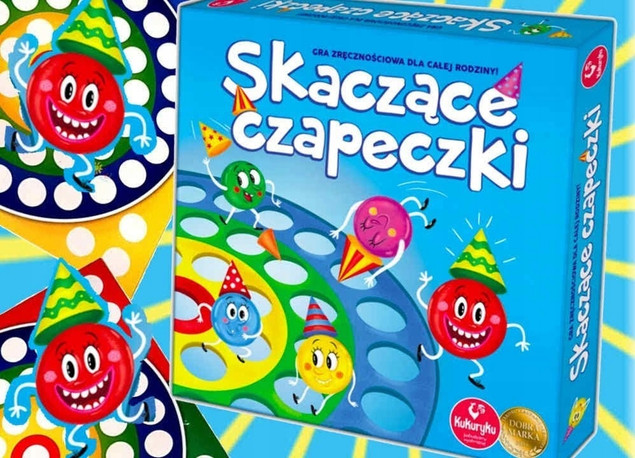 Skaczące Czapeczki Gra Planszowa Kukuryku