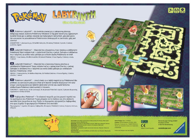 Ravensburger 228393 Labirynth Pokemon Nocna edycja