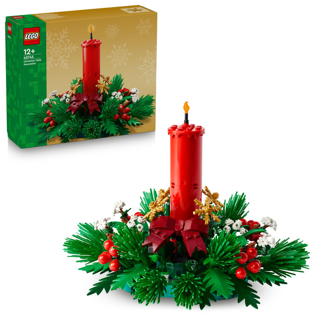LEGO 40743 Świąteczna Dekoracja Stołu Boże Narodzenie Prezent