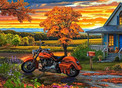 Puzzle 180 Układanka Jesień MOTOCYKL Motor Krajobraz Widok Pojazd 7+ Castor