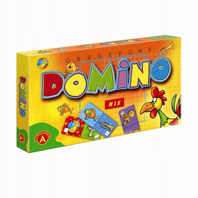 DOMINO OBRAZKOWE Mix Gra Logiczna 5+ Alexander 0202