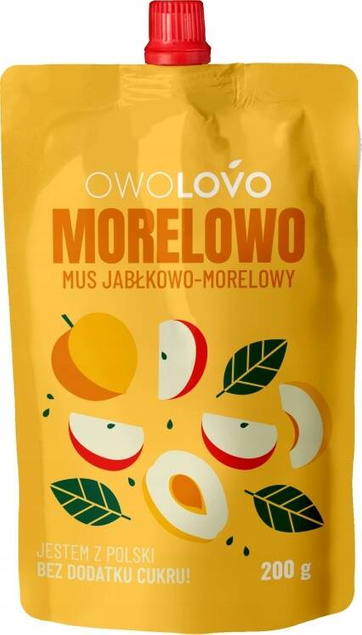 OwoLovo Morelowo Mus Jabłkowo-Morelowy Dla Dzieci 200g