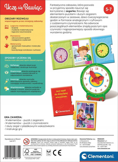 GRA EDUKACYJNA KTÓRA JEST GODZINA? UCZĘ SIĘ BAWIĄC
