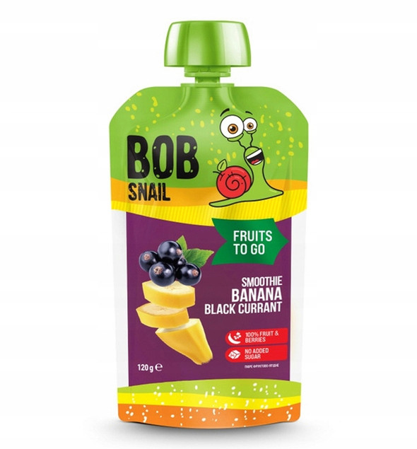 8x BOB SNAIL Smoothie MIX SMAKÓW Bez Dodatku Cukru Mus