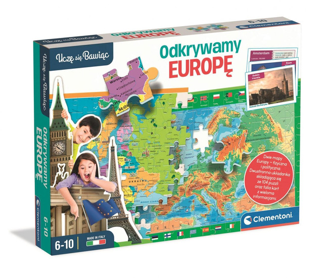 Gra Planszowa Odkrywamy Europę Clementoni – Edukacyjna Mapa i Stolice