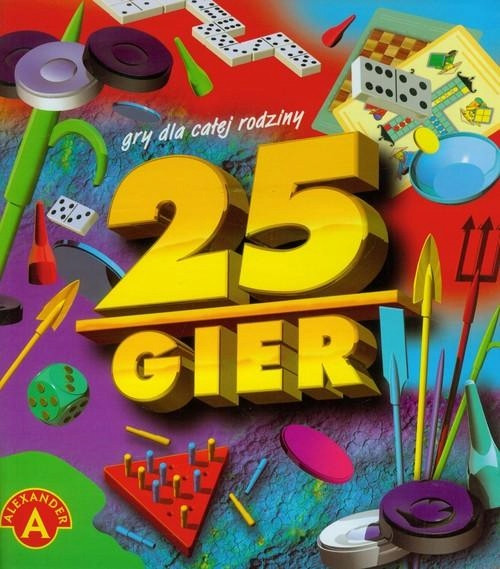 Gry x25 Warcaby Chińczyk Trójkąt Bierki Pchełki 5+ Alexander 0157