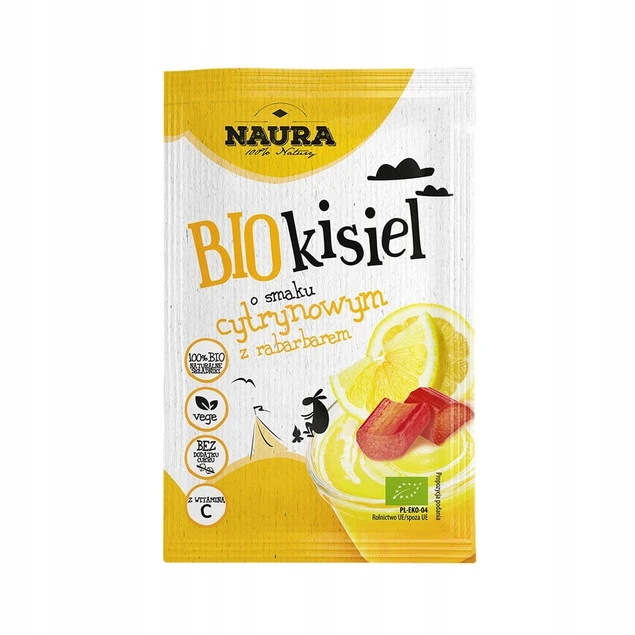 Kisiel cytryna z rabarbarem Naura - gotowy do spożycia