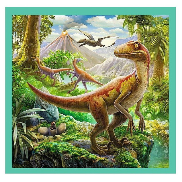 Puzzle 3w1 Niezwykły świat dinozaurów Trefl 34837