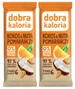 2x DOBRA KALORIA Zdrowy Baton Kokos Pomarańcza Bez Cukru Orzechy VEGE