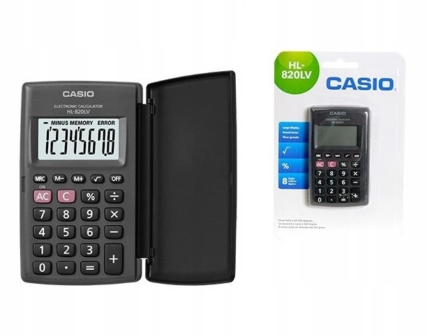 Casio HL-820LV-B BK z etui