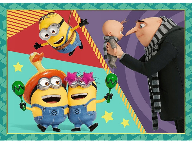 Puzzle 4w1 Minionki Zwariowane – Trefl