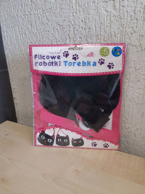 Filcowe Robótki Torebka Kot Stnux DIY Zestaw Kreatywny