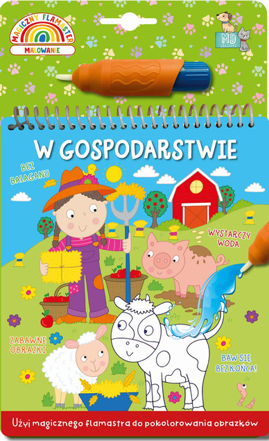 Malowanka z flamastrem wodnym - kotki Praca zbiorowa