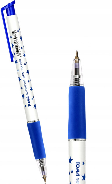 Długopis automatyczny Toma niebieski Superfine 0.5 mm
