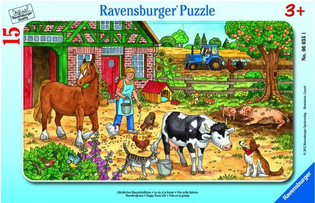 Puzzle Ravensburger 15 elementów Życie na farmie
