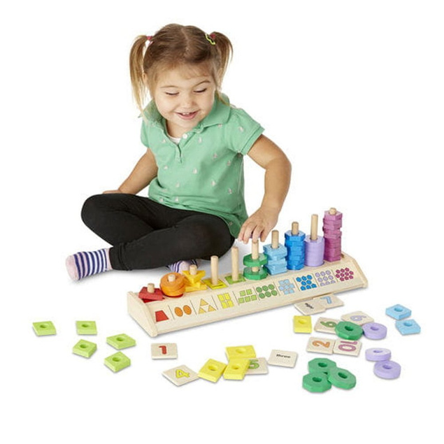 MELISSA Drewniany sorter kształtów i liczb 19275