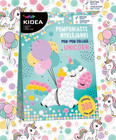 KIDEA POMPONIASTE WYKLEJANKI UNICORN JEDNOROŻEC, zestaw kreatywny