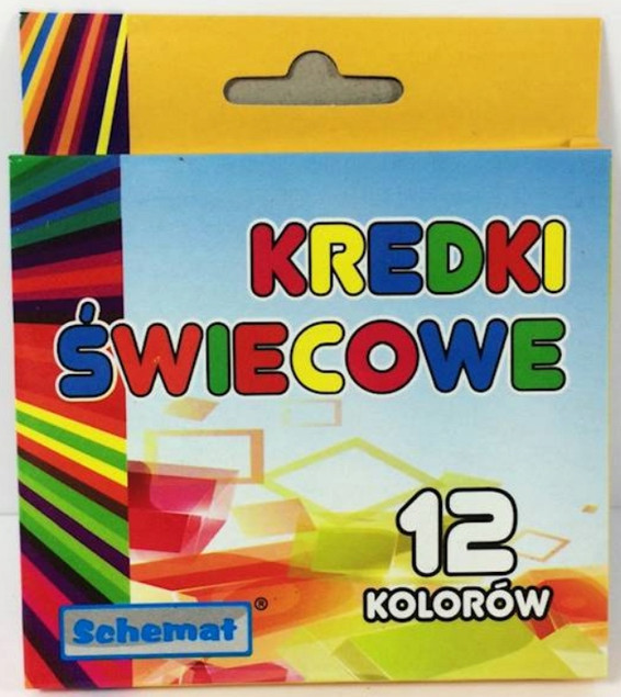 Kredki świecowe Schemat 12 szt.