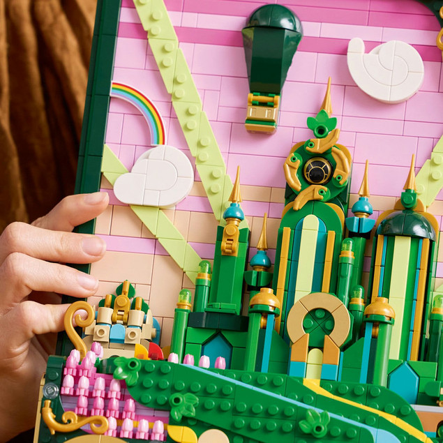 Klocki LEGO Wicked Obraz Emerald City (75685) – 1518 el. Kolekcjonerska Dekoracja