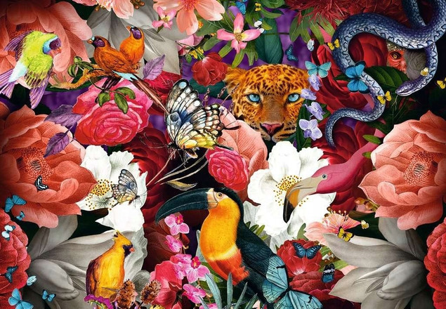Puzzle Ravensburger 300 elementów Kwiaty