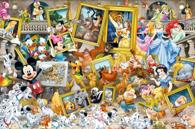 Ravensburger Puzzle 5000 Postacie Disney Szczegóły
