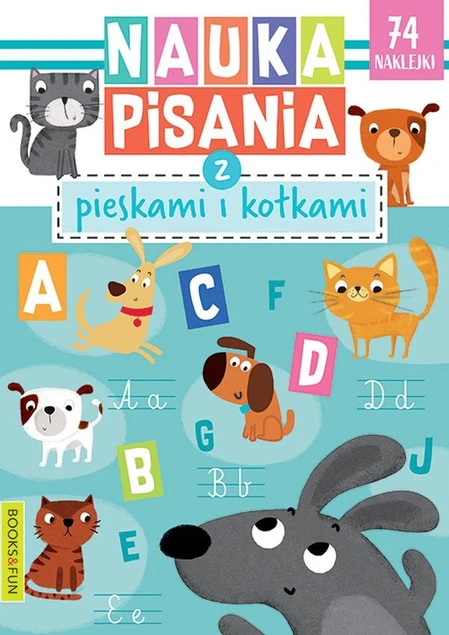 Nauka pisania z pieskami i kotkami – książeczka edukacyjna